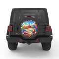 DELAWARE PEARL  WHITE CARBON FIBER TIRE COVER