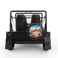 DELAWARE BLACK CARBON FIBER TIRE COVER FOR MOKE
