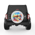 DELAWARE SILVER CARBON FIBER TIRE COVER