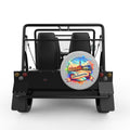 DELAWARE SILVER CARBON FIBER TIRE COVER FOR MOKE