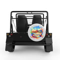 DELAWARE WHITE CARBON FIBER TIRE COVER FOR MOKE