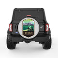 DENALI SILVER CARBON FIBER TIRE COVER