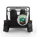 DENALI SILVER CARBON FIBER TIRE COVER FOR MOKE
