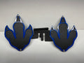 DINOSAUR FEET FOOT PEGS FOR JEEP WRANGLER AND JEEP GLADIATOR in Blue Color