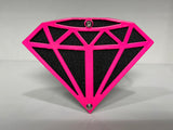 DIAMOND HITCH COVER FOR ANY 2 INCH RECEIVER in PINK For Jeep Wrangler JL and JK and JT