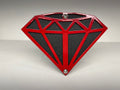DIAMOND HITCH COVER FOR ANY 2 INCH RECEIVER in RED For Jeep Wrangler JL and JK and JT