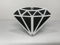 DIAMOND HITCH COVER FOR ANY 2 INCH RECEIVER in WHITE For Jeep Wrangler JL and JK and JT