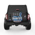 DIABETES AWARENESS BLACK TIRE COVER