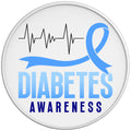 DIABETES AWARENESS WHITE TIRE COVER