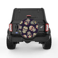 DIA DE LOS MUERTOS BLACK CARBON FIBER TIRE COVER