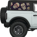 DIA DE LOS MUERTOS QUARTER WINDOW DECAL FITS 2021+ FORD BRONCO 2 DOOR HARD TOP