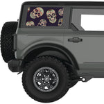 DIA DE LOS MUERTOS QUARTER WINDOW DECAL FITS 2021+ FORD BRONCO 4 DOOR HARD TOP