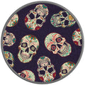 DIA DE LOS MUERTOS SILVER CARBON FIBER TIRE COVER