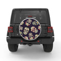 DIA DE LOS MUERTOS WHITE TIRE COVER