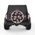 DIA DE LOS MUERTOS PEARL  WHITE CARBON FIBER TIRE COVER