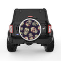 DIA DE LOS MUERTOS WHITE TIRE COVER