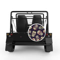 DIA DE LOS MUERTOS WHITE TIRE COVER FOR MOKE