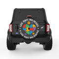 DIFFERENT IS BEAUTIFUL BLACK TIRE COVER
