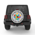 DIFFERENT IS BEAUTIFUL WHITE TIRE COVER