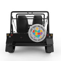 DIFFERENT IS BEAUTIFUL SILVER CARBON FIBER TIRE COVER FOR MOKE