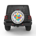 DIFFERENT IS BEAUTIFUL BLACK TIRE COVER