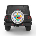 DIFFERENT IS BEAUTIFUL SILVER CARBON FIBER TIRE COVER