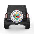 DIFFERENT IS BEAUTIFUL PEARL  WHITE CARBON FIBER TIRE COVER