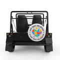 DIFFERENT IS BEAUTIFUL WHITE CARBON FIBER TIRE COVER FOR MOKE