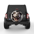 DINOSAUR HEAD THROUGH WALL BLACK TIRE COVER