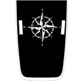 DISTRESSED RUSTIC COMPASS JEEP GLADIATOR HOOD DECALS