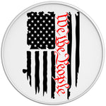 DISTRESSED WE THE PEOPLE AMERICAN FLAG