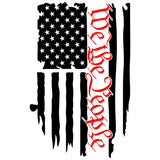 DISTRESSED WE THE PEOPLE AMERICAN FLAG