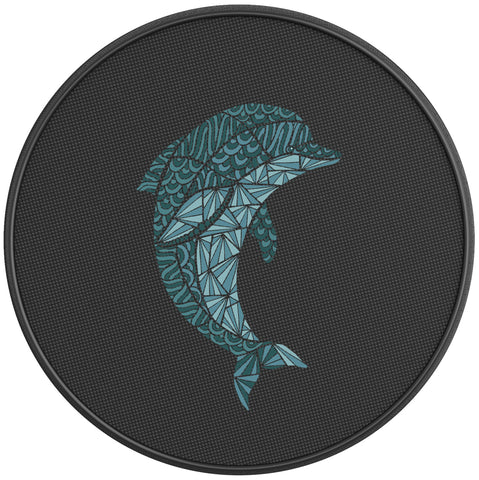 DOLPHIN BLACK CARBON FIBER TIRE COVER