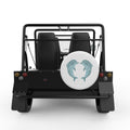 DOLPHIN HEART WHITE TIRE COVER FOR MOKE