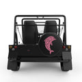 DOLPHIN SEA CREATURE BLACK TIRE COVER FOR MOKE