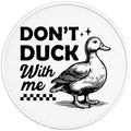 DONT DUCK WITH ME PEARL  WHITE CARBON FIBER TIRE COVER