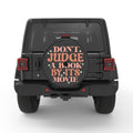 DONT JUDGE A BOOK BY ITS MOVIE BLACK CARBON FIBER TIRE COVER