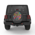 DONT JUDGE WHAT YOU DONT UNDERSTAND PEARL  WHITE CARBON FIBER TIRE COVER