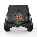DONT JUDGE WHAT YOU DONT UNDERSTAND BLACK CARBON FIBER TIRE COVER