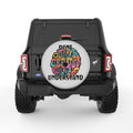 DONT JUDGE WHAT YOU DONT UNDERSTAND SILVER CARBON FIBER TIRE COVER