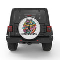 DONT JUDGE WHAT YOU DONT UNDERSTAND SILVER CARBON FIBER TIRE COVER