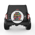 DONT JUDGE WHAT YOU DONT UNDERSTAND PEARL  WHITE CARBON FIBER TIRE COVER