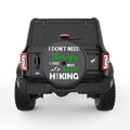 DONT NEED THERAPY NEED HIKING BLACK CARBON FIBER TIRE COVER