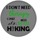 DONT NEED THERAPY NEED HIKING SILVER CARBON FIBER TIRE COVER