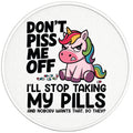DONT PISS ME OFF UNICORN BLACK TIRE COVER
