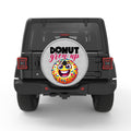 DONUT GROW UP WHITE TIRE COVER