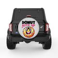 DONUT GROW UP SILVER CARBON FIBER TIRE COVER