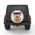 DONUT GROW UP SILVER CARBON FIBER TIRE COVER