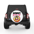 DONUT GROW UP WHITE TIRE COVER
