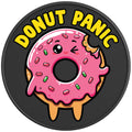 DONUT PANIC BLACK CARBON FIBER TIRE COVER